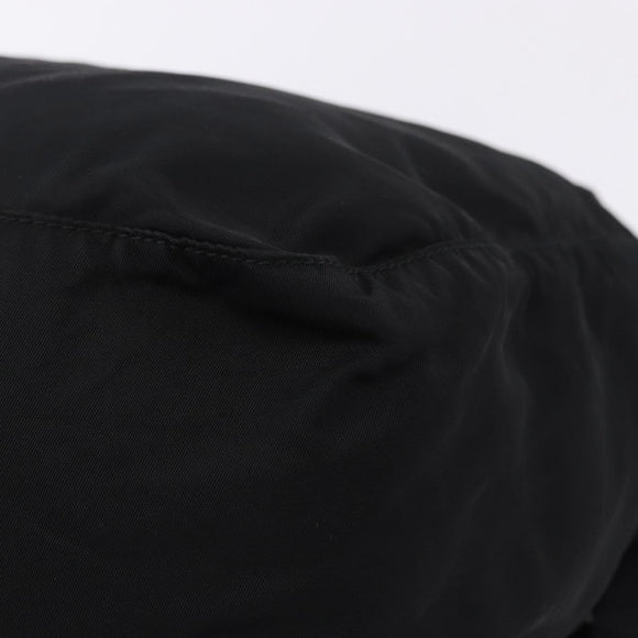 PRADA Shoulder Bag Nylon Black Silver Auth 197698A