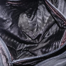 PRADA Shoulder Bag Nylon Black Silver Auth 197698A-27