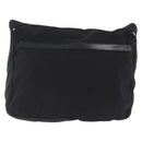 PRADA Shoulder Bag Nylon Black Silver Auth 197698A-3
