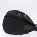 PRADA Shoulder Bag Nylon Black Silver Auth 197698A-4