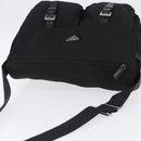PRADA Shoulder Bag Nylon Black Silver Auth 197698A-6