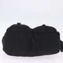 PRADA Shoulder Bag Nylon Black Silver Auth 197698A-9