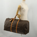 LOUIS VUITTON Monogram Keepall 60 Boston Bag M41422 LV Auth 197701-24