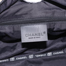 CHANEL Sports Line Boston Bag Canvas White Silver CC Auth 197702V-20