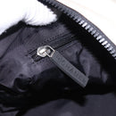 CHANEL Sports Line Boston Bag Canvas White Silver CC Auth 197702V-23