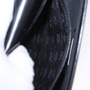 LOEWE Clutch Bag Leather Black Silver Auth 197703-21