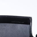 LOEWE Clutch Bag Leather Black Silver Auth 197703-12