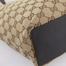 GUCCI GG Canvas Tote Bag Beige Gold 002 1099 Auth 197704-11