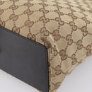 GUCCI GG Canvas Tote Bag Beige Gold 002 1099 Auth 197704-12