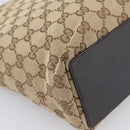 GUCCI GG Canvas Tote Bag Beige Gold 002 1099 Auth 197704-13