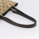 GUCCI GG Canvas Tote Bag Beige Gold 002 1099 Auth 197704-7