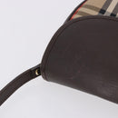 Burberrys Nova Check Shoulder Bag Canvas Beige Gold Auth 197705-7
