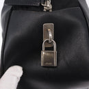 PRADA Tote Bag Nylon Black Silver Auth 197707V-18