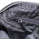 PRADA Tote Bag Nylon Black Silver Auth 197707V-24