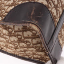 Christian Dior Trotter Canvas Boston Bag Beige Gold Auth 197709-15