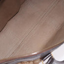 Christian Dior Trotter Canvas Boston Bag Beige Gold Auth 197709-12