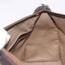Christian Dior Trotter Canvas Boston Bag Beige Gold Auth 197709-17