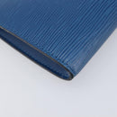 LOUIS VUITTON Epi Pochette Accessoires Pouch Blue M52985 LV Auth 197712V-16