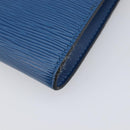 LOUIS VUITTON Epi Pochette Accessoires Pouch Blue M52985 LV Auth 197712V-17