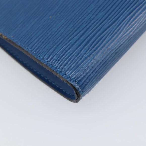 LOUIS VUITTON Epi Pochette Accessoires Pouch Blue M52985 LV Auth 197712V