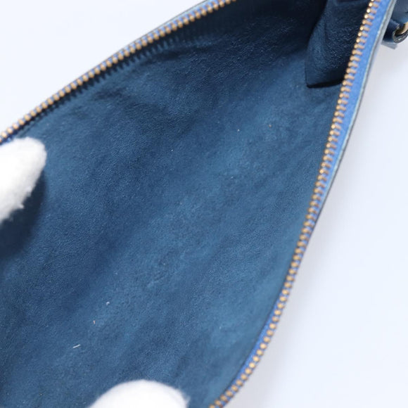 LOUIS VUITTON Epi Pochette Accessoires Pouch Blue M52985 LV Auth 197712V