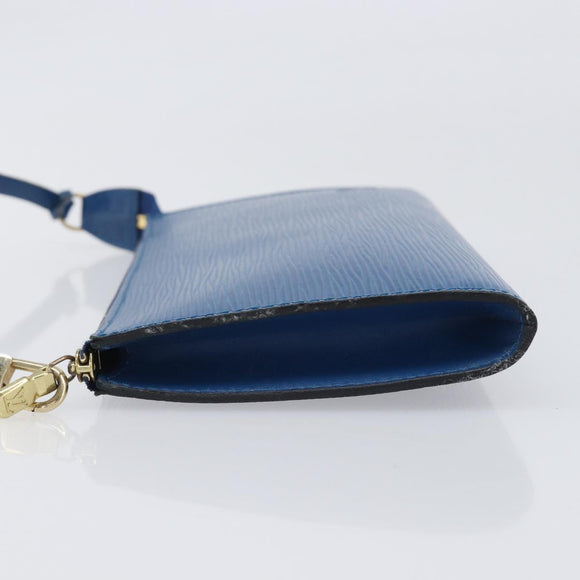 LOUIS VUITTON Epi Pochette Accessoires Pouch Blue M52985 LV Auth 197712V