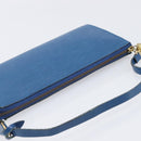 LOUIS VUITTON Epi Pochette Accessoires Pouch Blue M52985 LV Auth 197712V-6