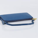 LOUIS VUITTON Epi Pochette Accessoires Pouch Blue M52985 LV Auth 197712V-7