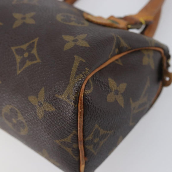 LOUIS VUITTON Monogram Mini Speedy Hand Bag M41534 LV Auth 197713