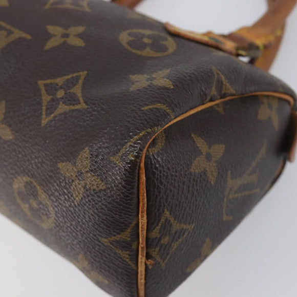 LOUIS VUITTON Monogram Mini Speedy Hand Bag M41534 LV Auth 197713