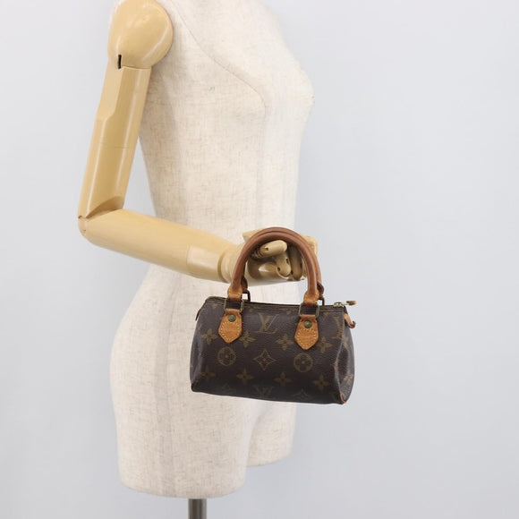 LOUIS VUITTON Monogram Mini Speedy Hand Bag M41534 LV Auth 197713