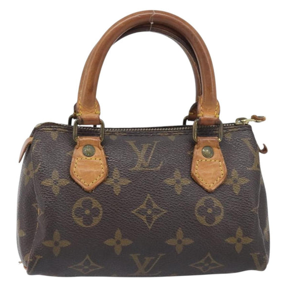 LOUIS VUITTON Monogram Mini Speedy Hand Bag M41534 LV Auth 197713