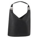 GUCCI Shoulder Bag Leather Black Silver 001 3010 Auth 197715-1