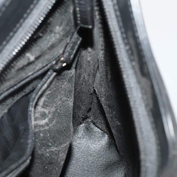 GUCCI Shoulder Bag Leather Black Silver 001 3010 Auth 197715