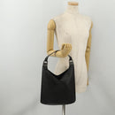 GUCCI Shoulder Bag Leather Black Silver 001 3010 Auth 197715-23