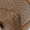 CELINE Macadam Canvas Hand Bag PVC Beige Gold Auth 197717-11