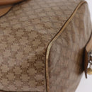 CELINE Macadam Canvas Hand Bag PVC Beige Gold Auth 197717-14