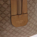 CELINE Macadam Canvas Hand Bag PVC Beige Gold Auth 197717-17