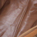 CELINE Macadam Canvas Hand Bag PVC Beige Gold Auth 197717-18