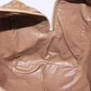 CELINE Macadam Canvas Hand Bag PVC Beige Gold Auth 197717-19