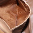 CELINE Macadam Canvas Hand Bag PVC Beige Gold Auth 197717-22