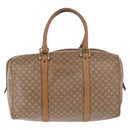CELINE Macadam Canvas Hand Bag PVC Beige Gold Auth 197717-3