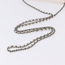 CHANEL Matelasse Chain Chain Shoulder Wallet Lamb Skin White CC Auth 197718V-7