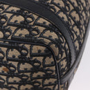 Christian Dior Trotter Canvas Hand Bag Navy Silver Auth 197719-9