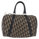 Christian Dior Trotter Canvas Hand Bag Navy Silver Auth 197719-13