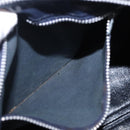 Christian Dior Trotter Canvas Hand Bag Navy Silver Auth 197719-21