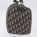 Christian Dior Trotter Canvas Hand Bag Navy Silver Auth 197719-3