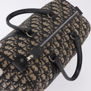 Christian Dior Trotter Canvas Hand Bag Navy Silver Auth 197719-7