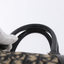 Christian Dior Trotter Canvas Hand Bag Navy Silver Auth 197719-14