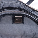 FENDI Zucchino Canvas Hand Bag Dark Brown Auth 197721A-19